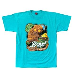 Teal Men's Graphic T Shirt Philippines Men's Medium Tarsier Causal Summer Travel